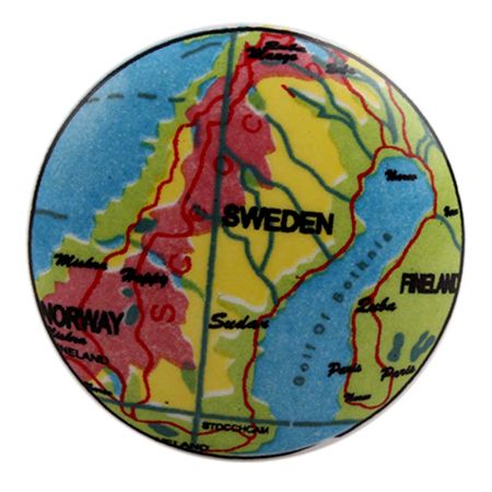 Sweden Map Ceramic Cabinet Knob Online